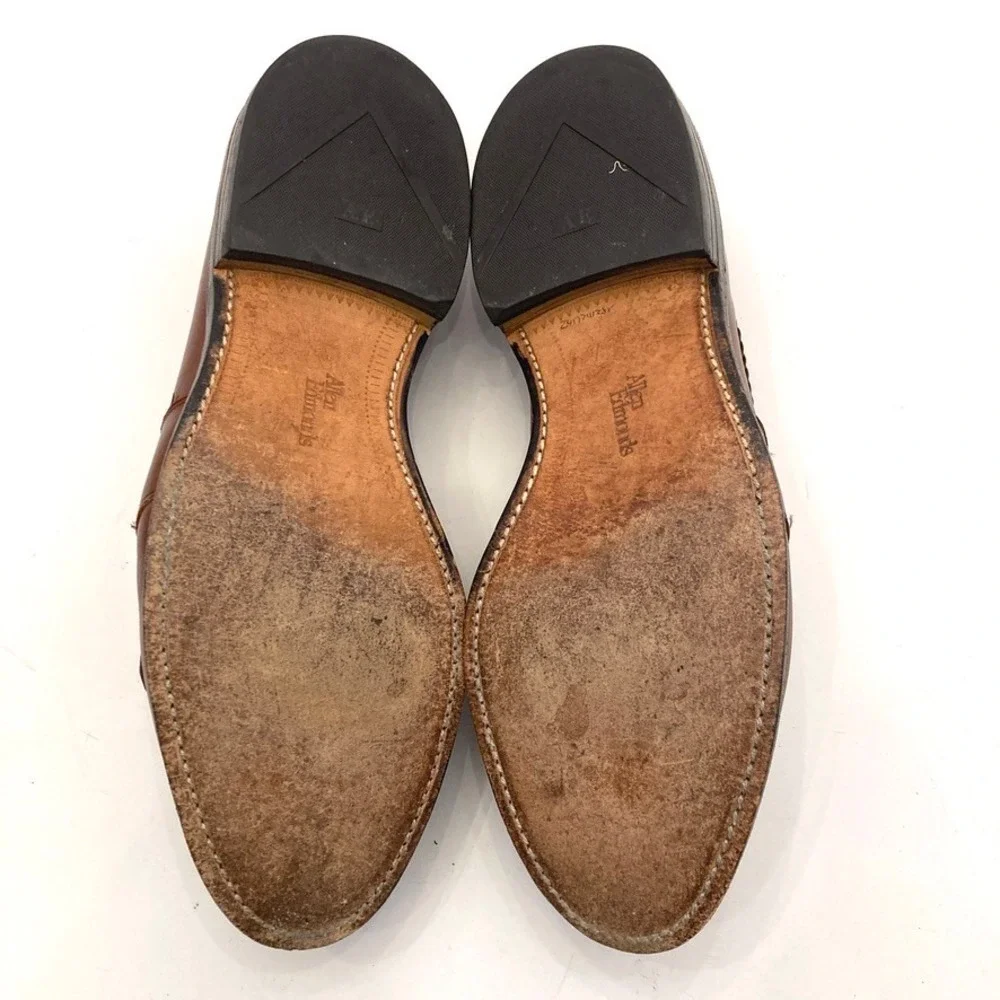 Allen Edmonds Cody Tassel Kiltie Loafers Mens 9 D Brown Leather Dress Shoes USA